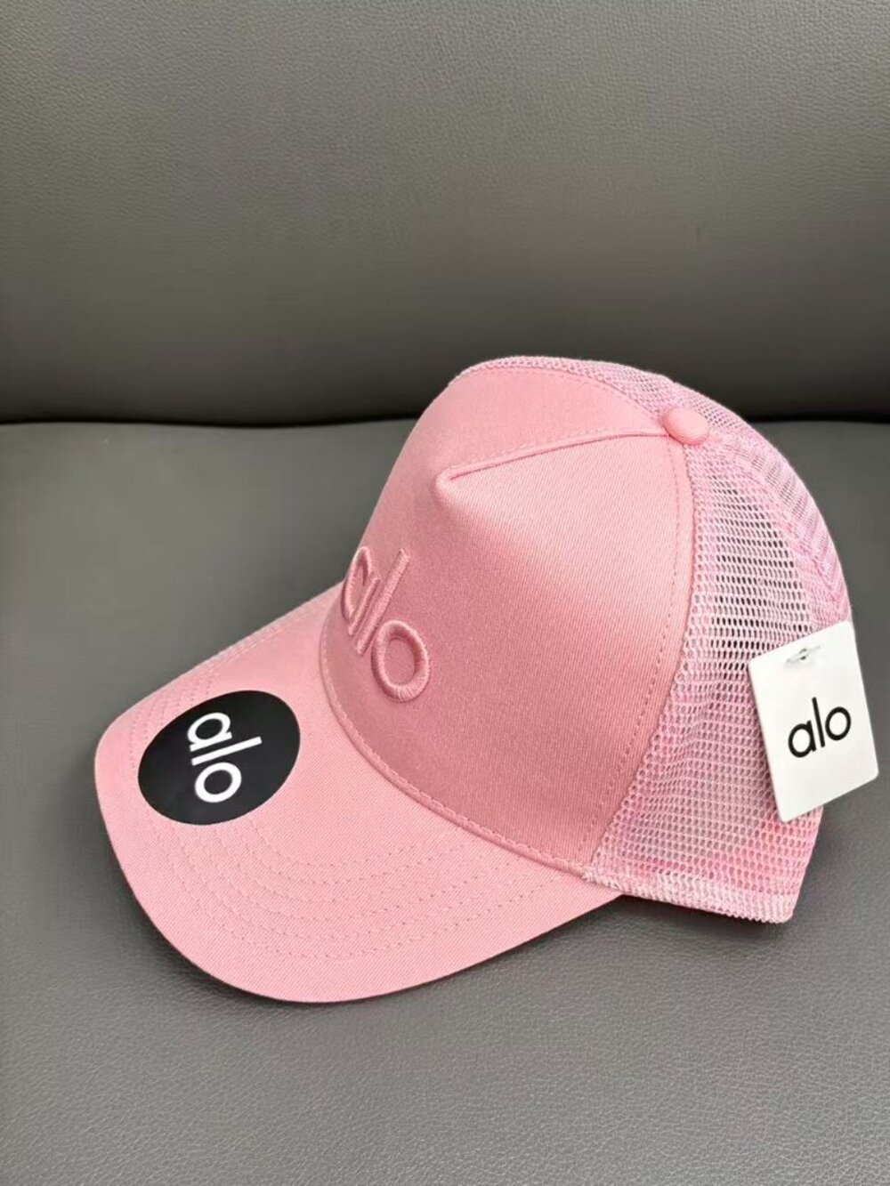 💗ALO Yoga Pink Trucker Hat Adjustable Mesh Cap